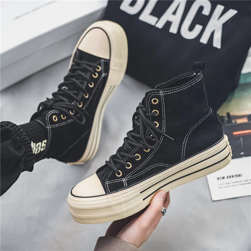 Unisex Hoge Sneakers – Suède Platform High Tops
