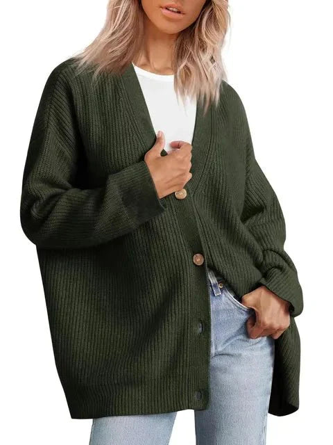 Cashmere V-hals cardigan