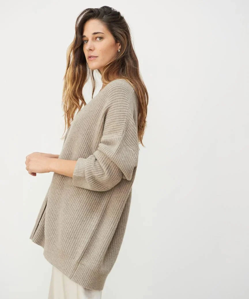 Cashmere V-hals cardigan