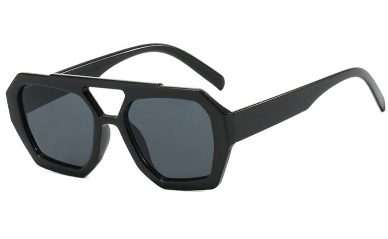 Statement Octagon Zonnebril – Fashion & Edge