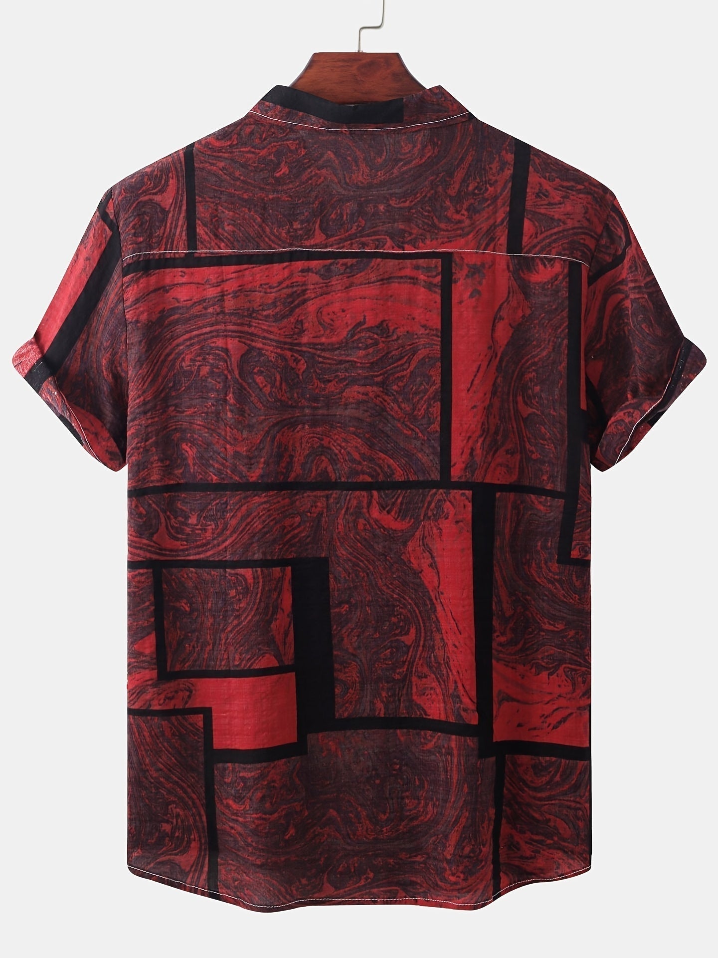 Zomers katoenen overhemd met abstract patroon
