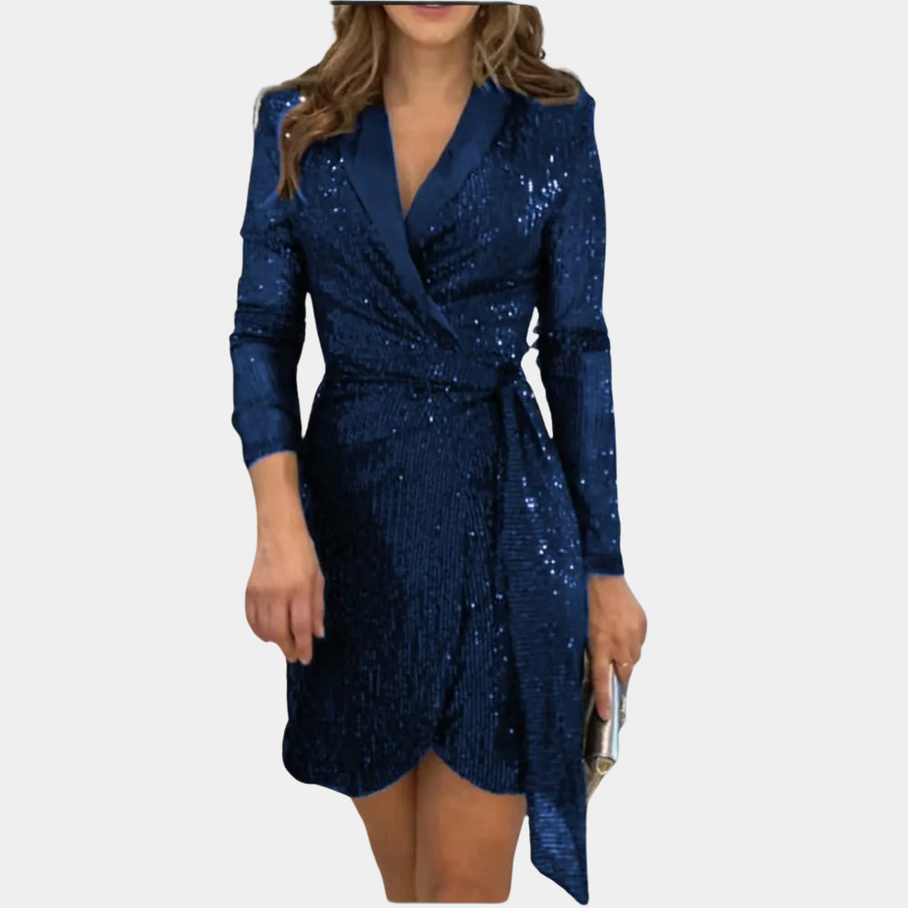 Serafina - Elegante damesblazerjurk met ceintuur