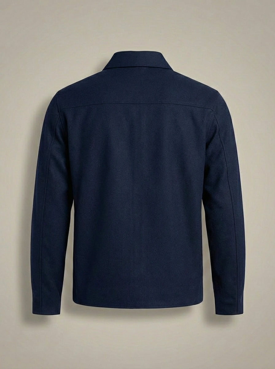 Zomerjas Heren met Kraag | Slanke Pasvorm en Ritssluiting