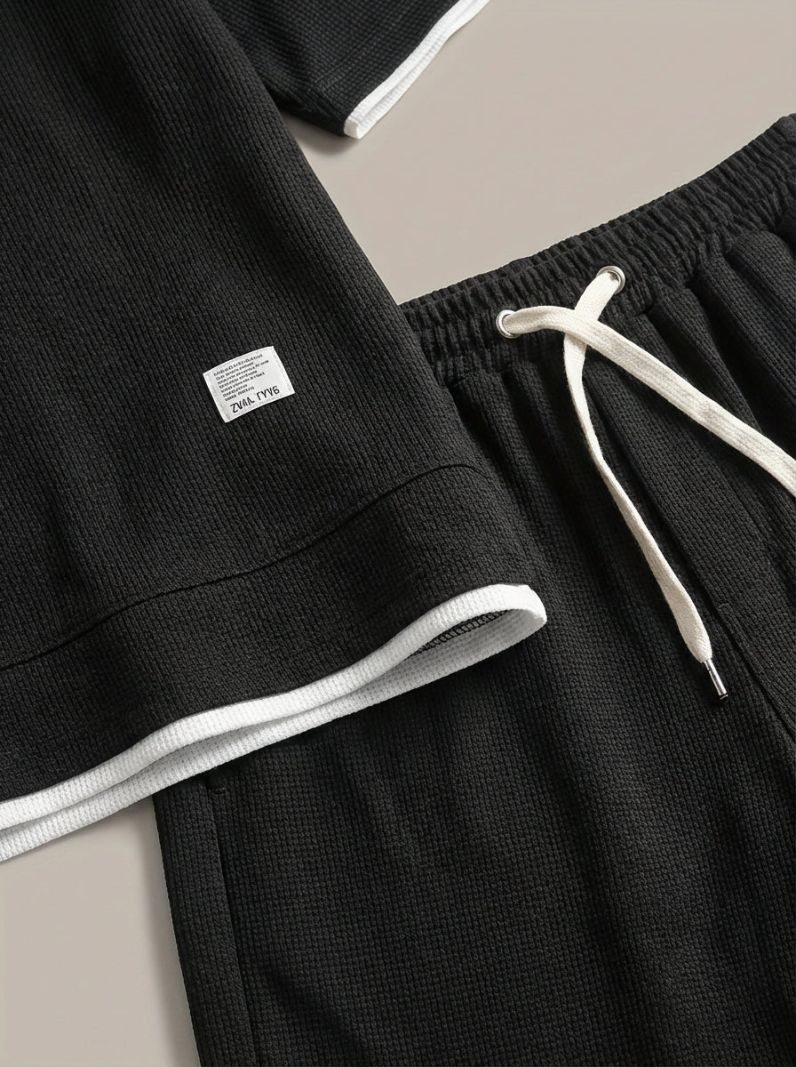 Zomerset Heren | T-shirt en Korte Broek met Elastische Tailleband