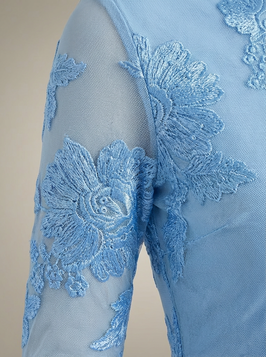 Mini Jurk Dames | Met Bloemenprint en Lange Mouwen