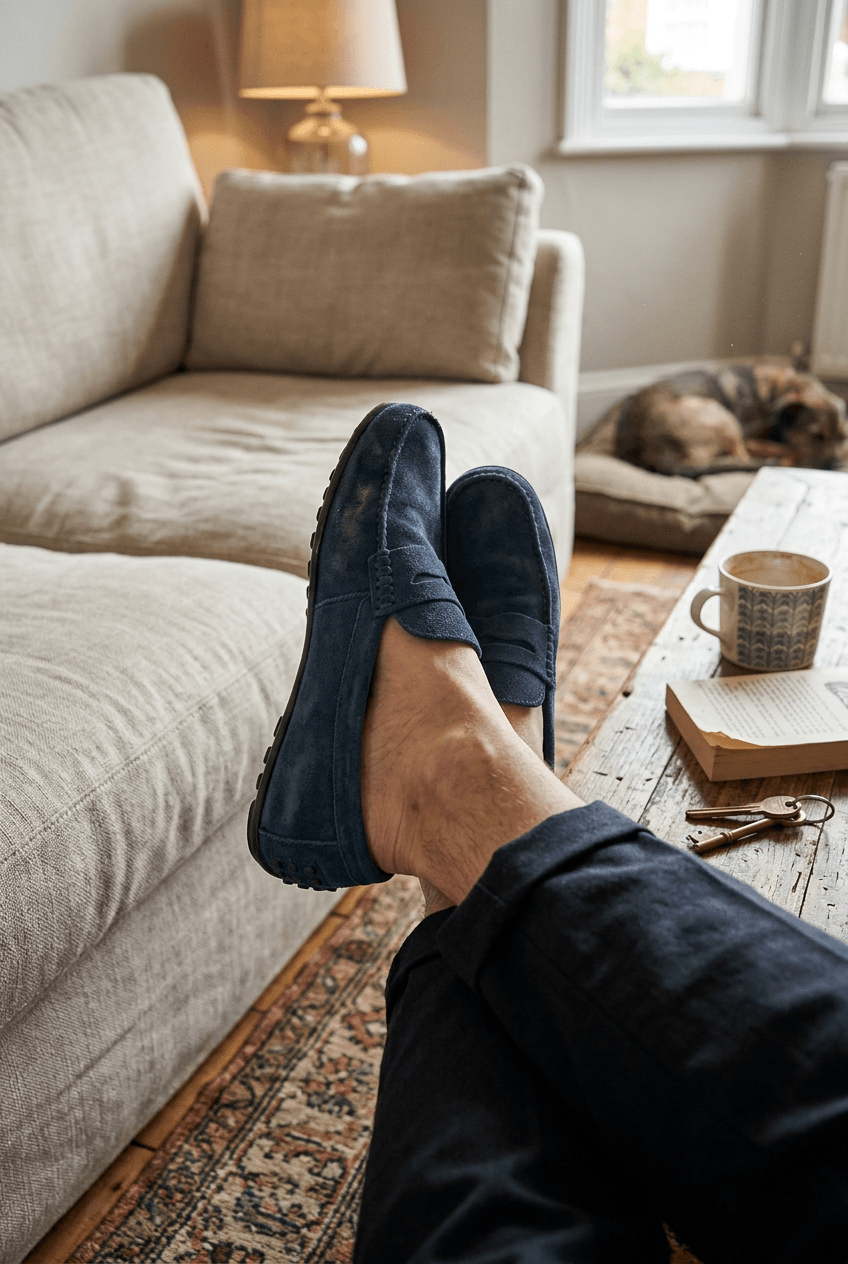 Loafers Heren | Penny Detail & Platte Zool