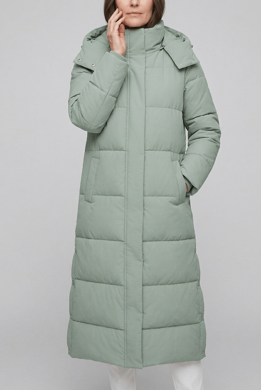 Dames Lange Winterjas | Capuchon & Zijsplitten