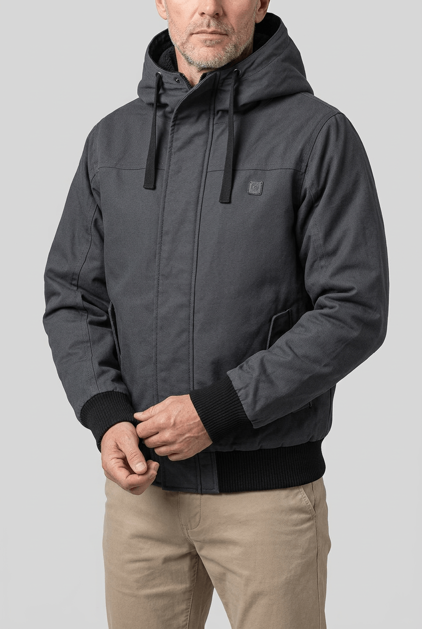 Heren Winterjas met Capuchon | Gevoerde Blouson