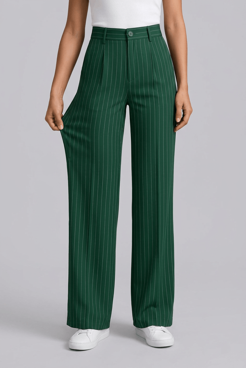 Dames Pantalon | Wijde Pijp & Hoge Taille