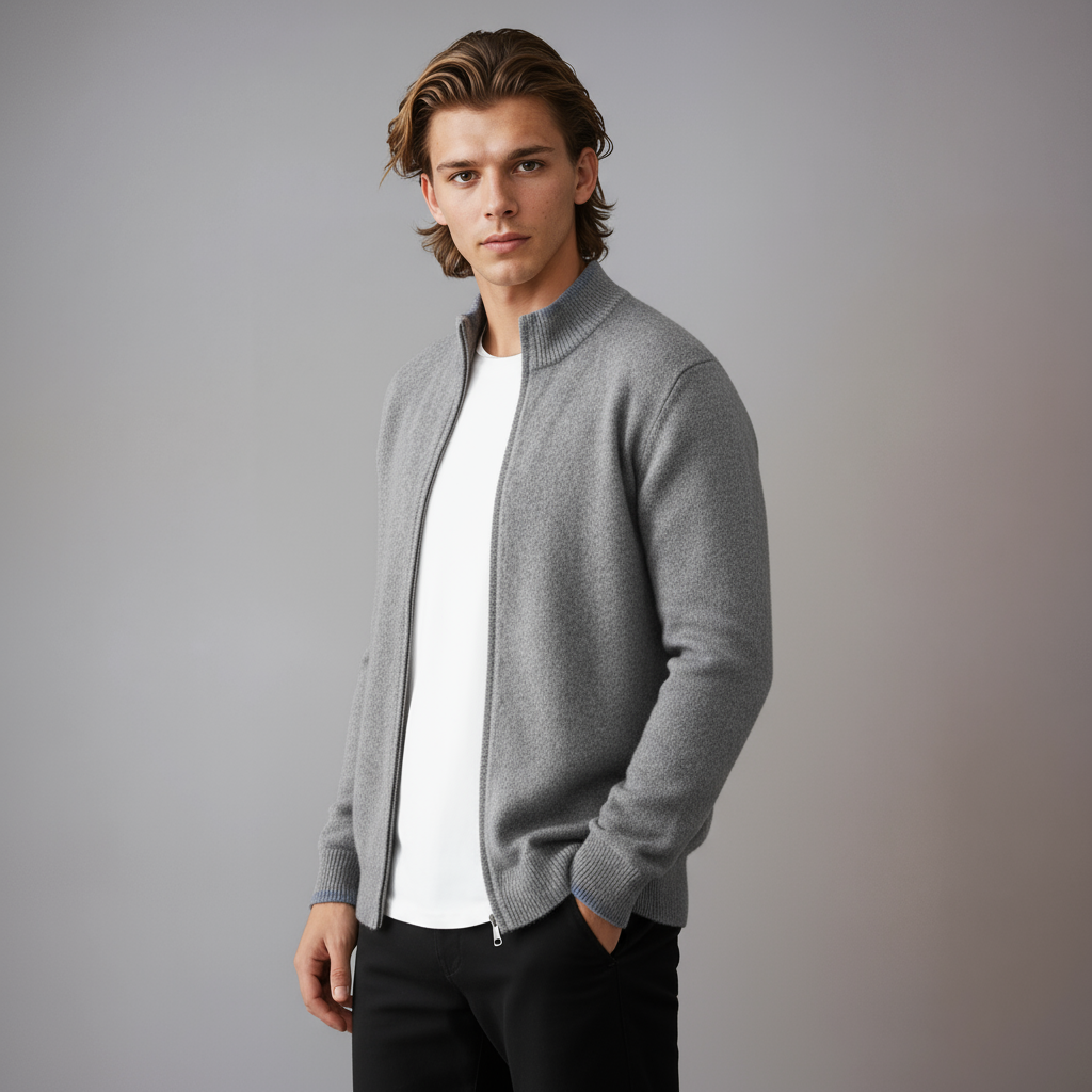 Riku | Heren Vest met Rits