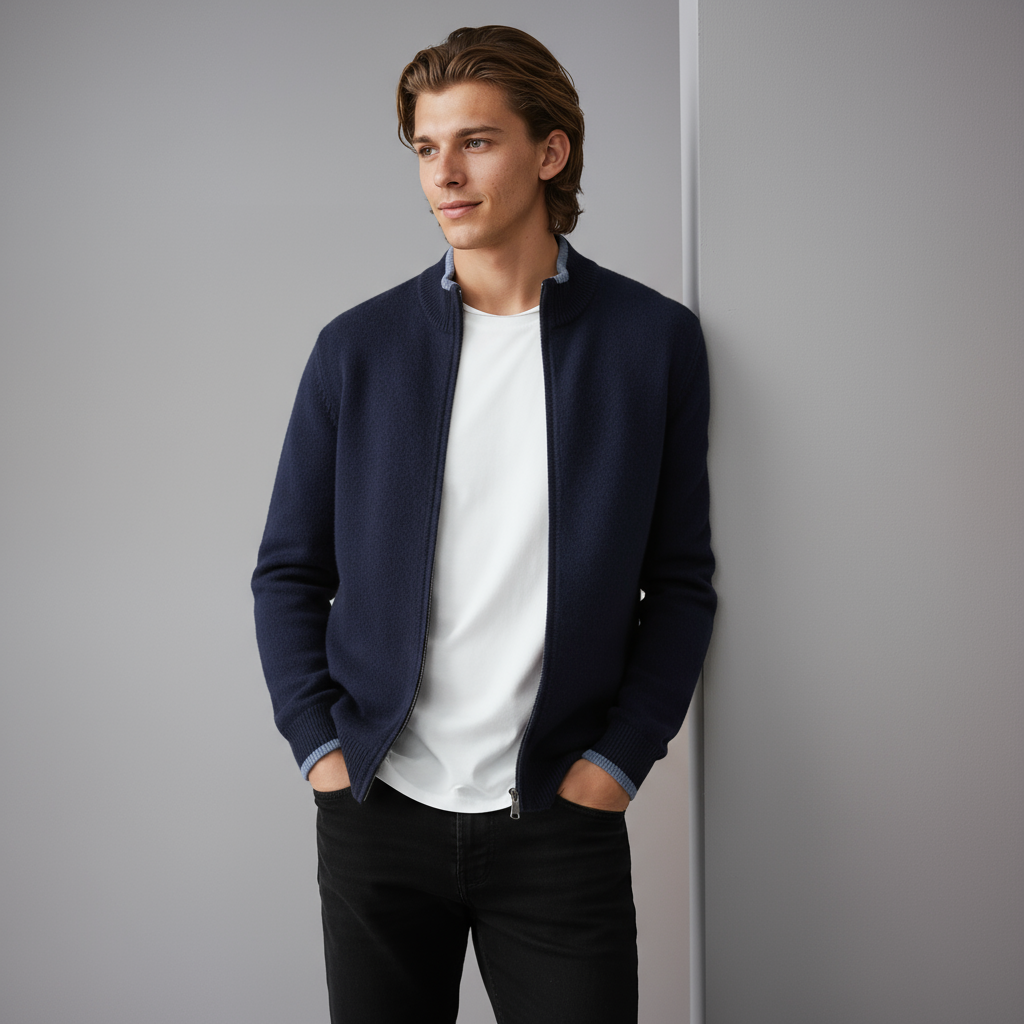 Riku | Heren Vest met Rits
