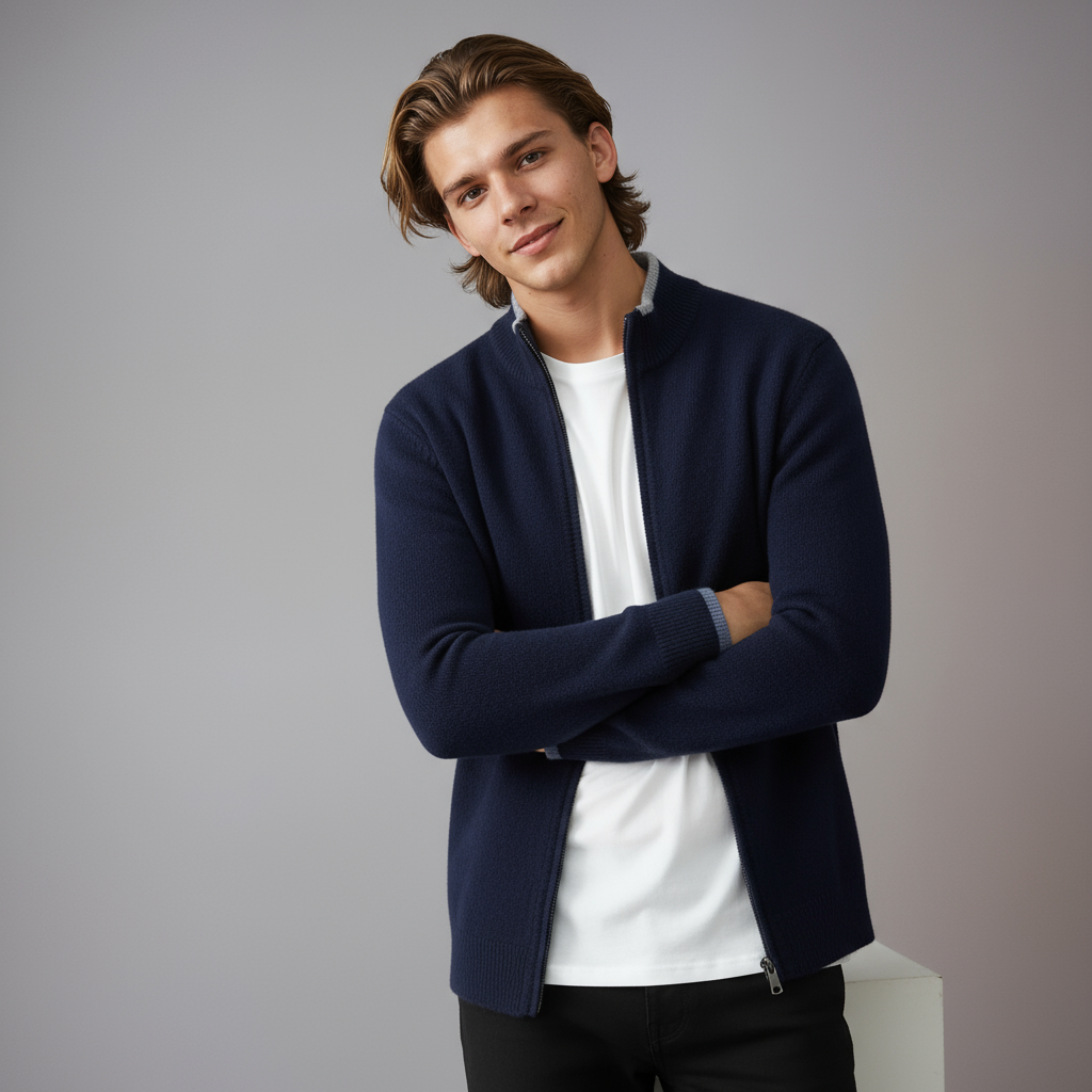 Riku | Heren Vest met Rits