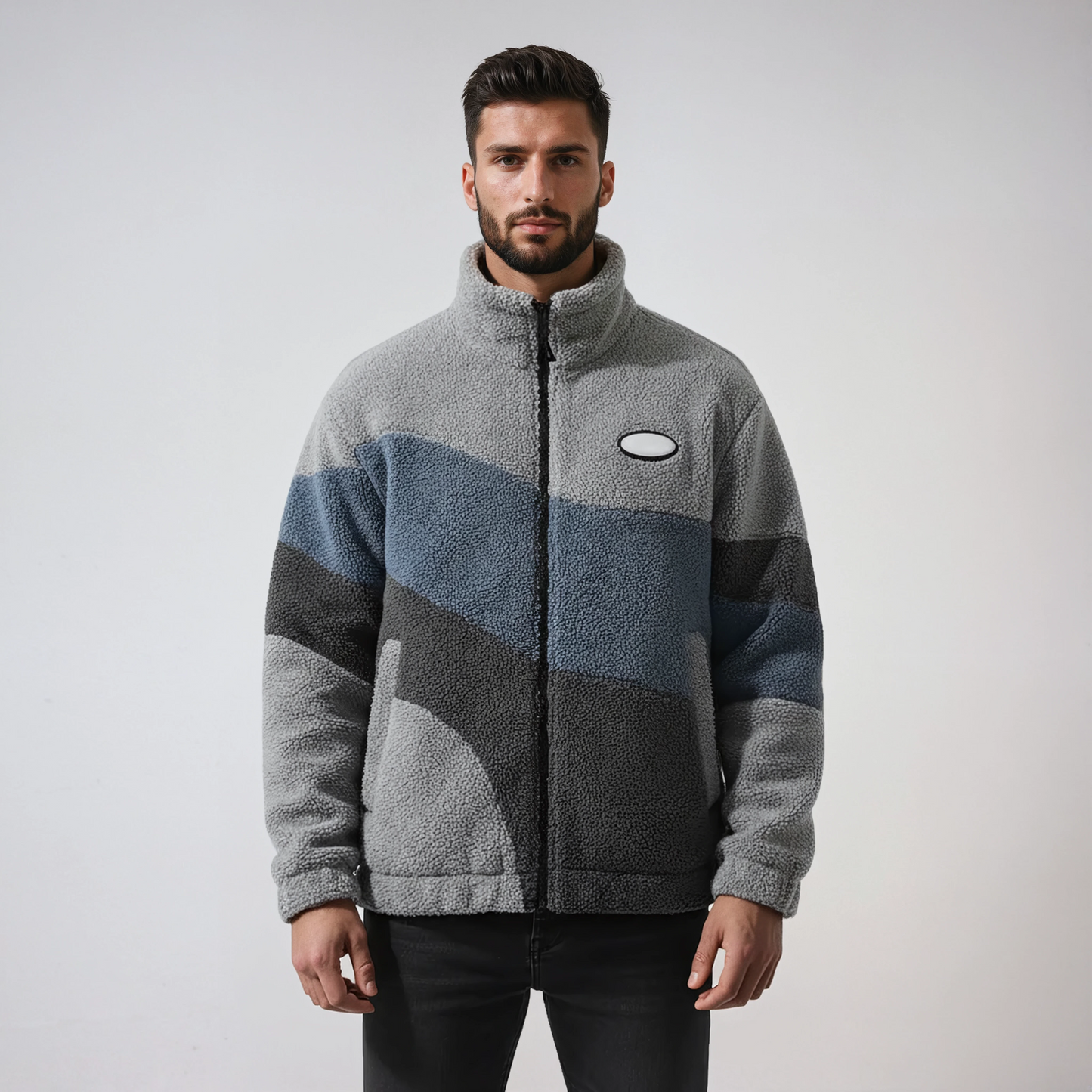 Heren Fleece Jas | Vintage Stijl