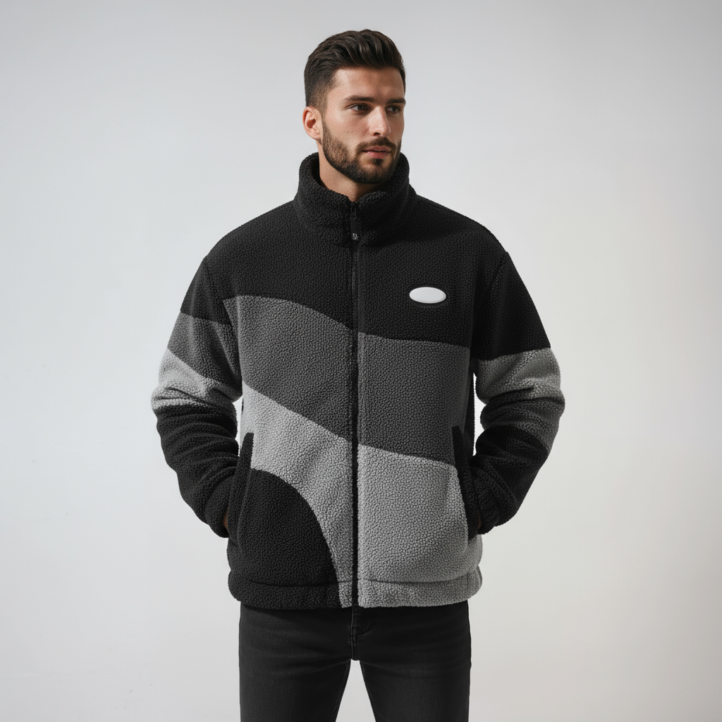 Heren Fleece Jas | Vintage Stijl