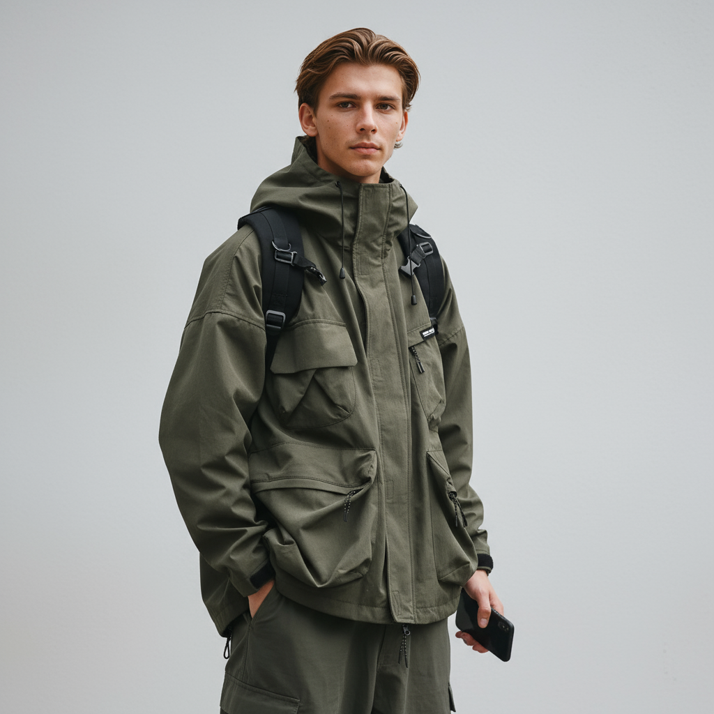 Kai Heren Regenjas met Capuchon