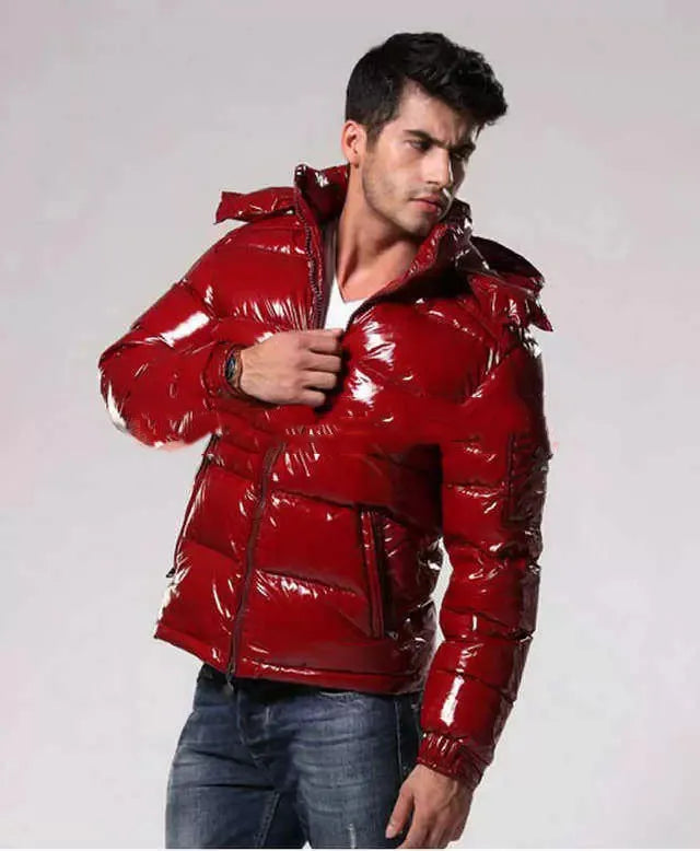 Pufferjack Heren | Glanzend & Gewatteerd Model