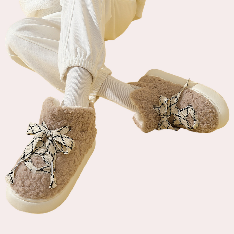 Serena - Warme en Comfortabele Pluche Wintersloffen voor Dames
