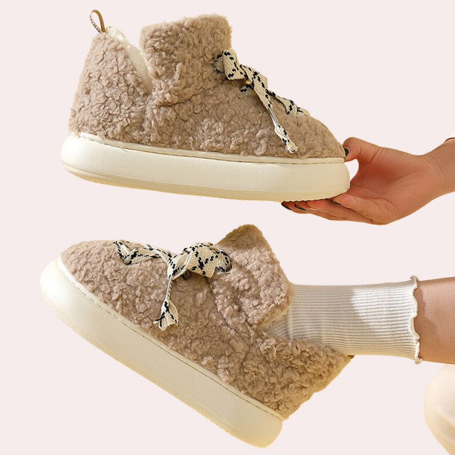 Serena - Warme en Comfortabele Pluche Wintersloffen voor Dames