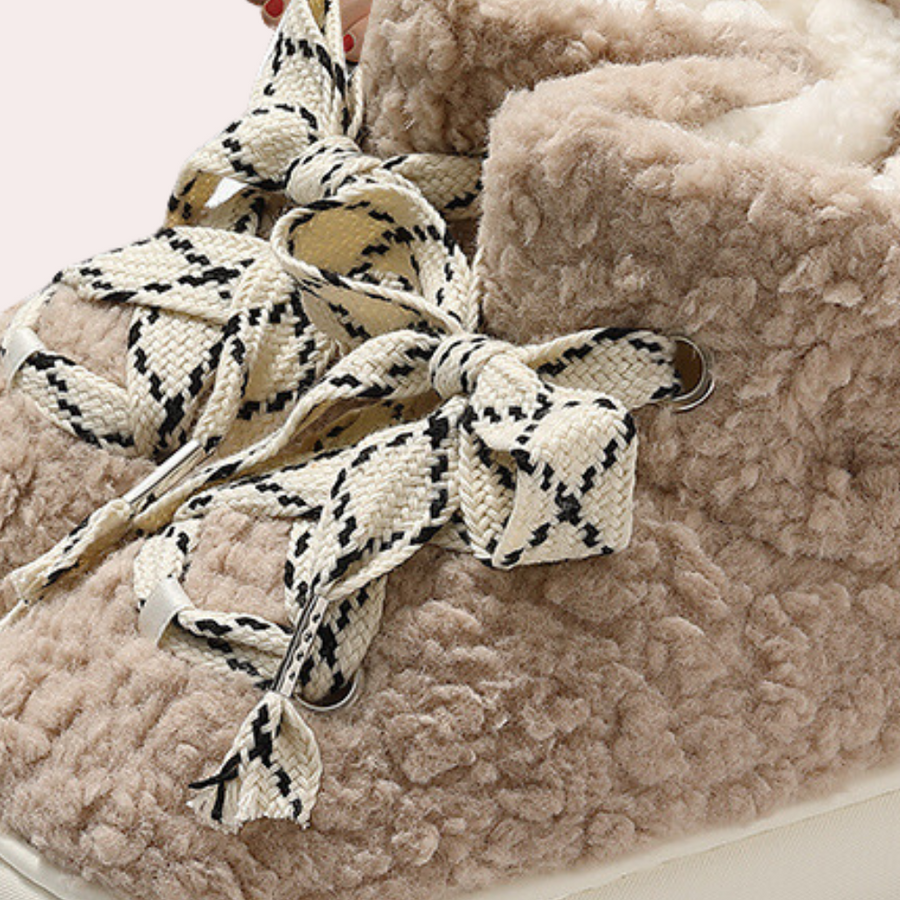 Serena - Warme en Comfortabele Pluche Wintersloffen voor Dames