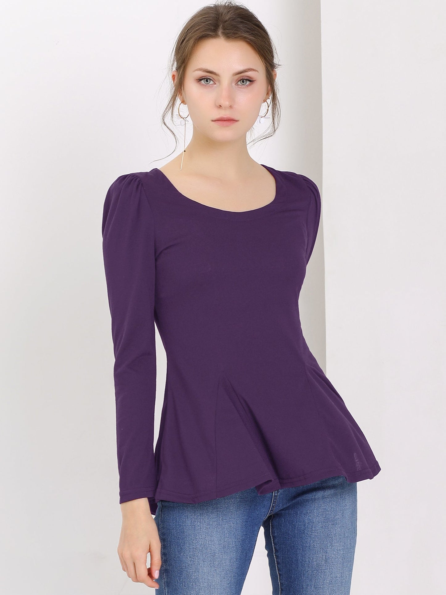 Mila Shirt Dames | Lange Mouwen & Ronde Hals