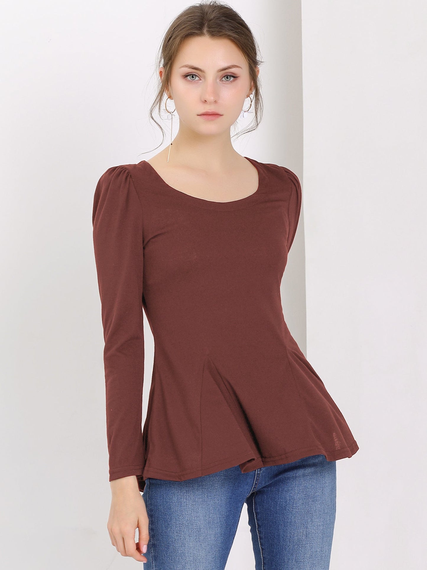 Mila Shirt Dames | Lange Mouwen & Ronde Hals