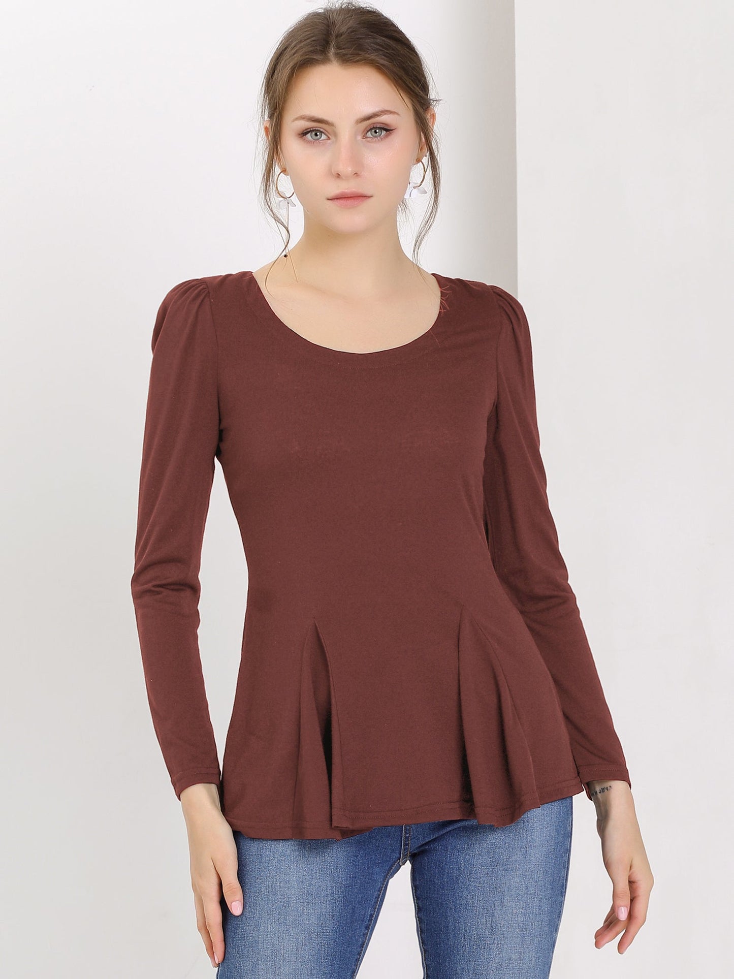 Mila Shirt Dames | Lange Mouwen & Ronde Hals