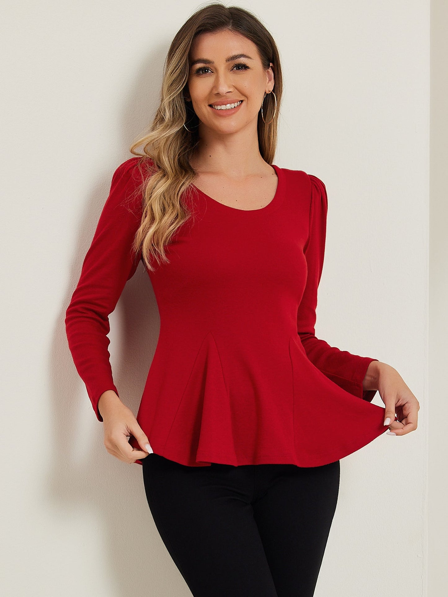Mila Shirt Dames | Lange Mouwen & Ronde Hals