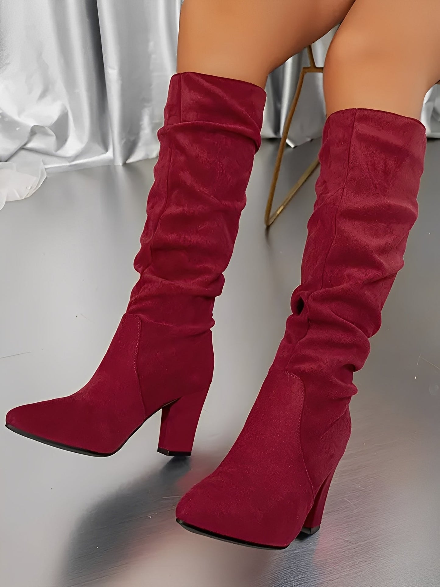 Aria | Hoge Suede Laarzen Dames