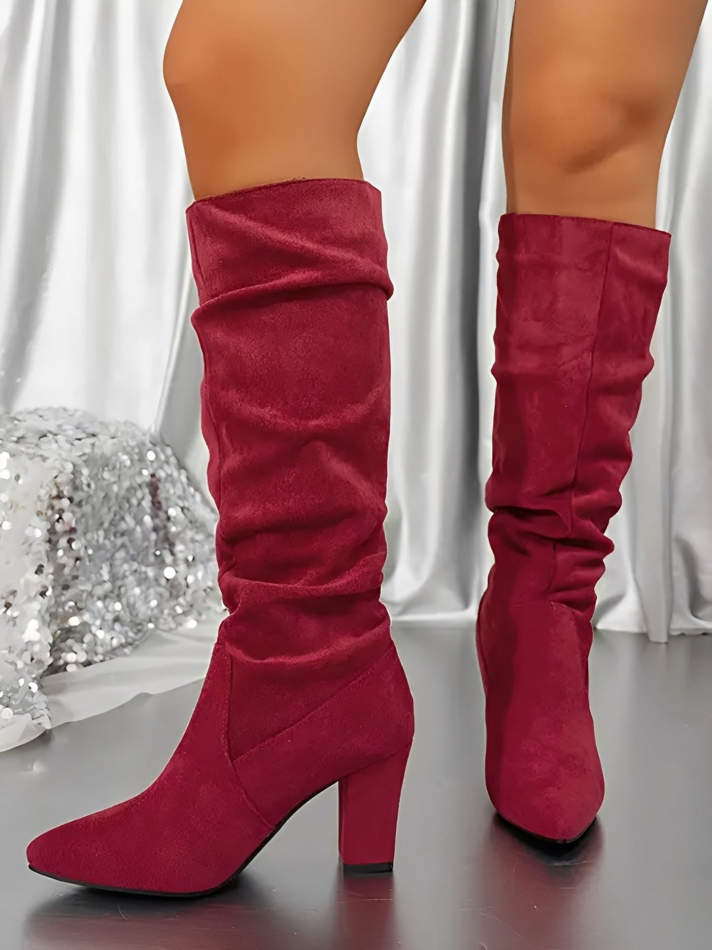 Aria | Hoge Suede Laarzen Dames