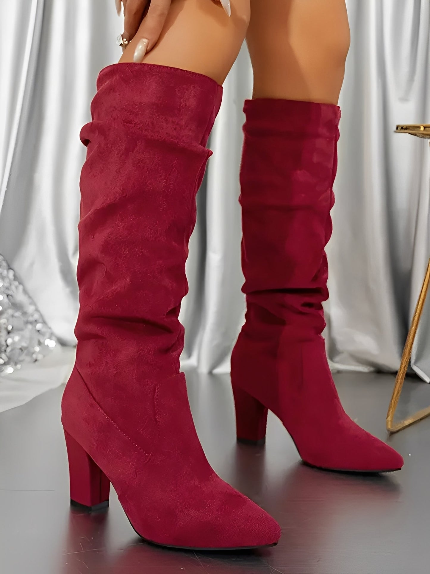 Aria | Hoge Suede Laarzen Dames