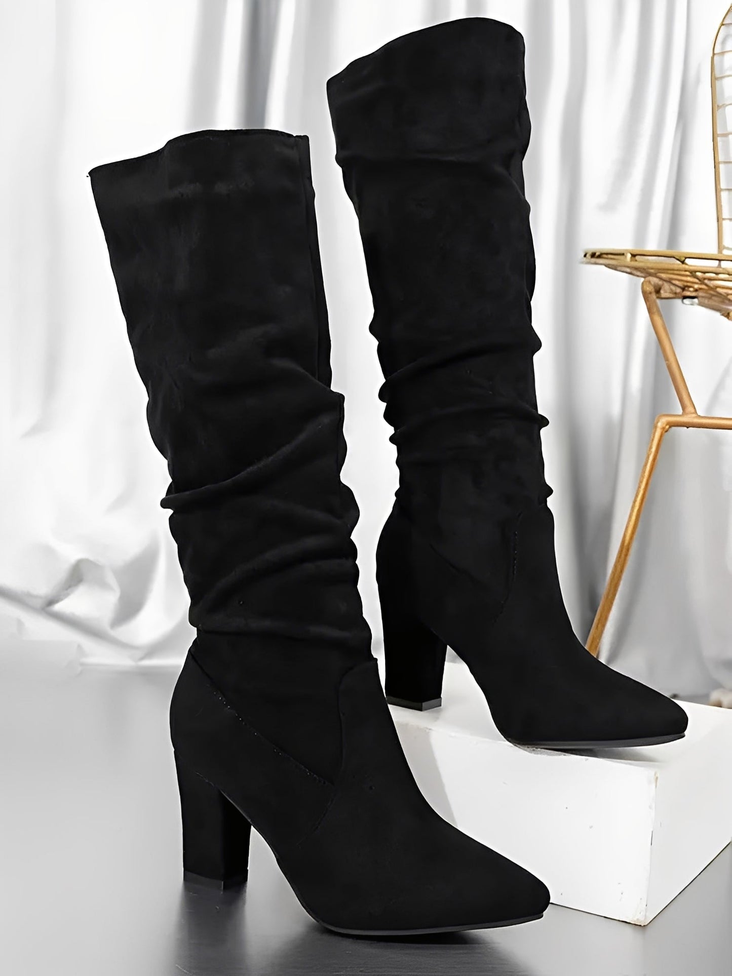Aria | Hoge Suede Laarzen Dames