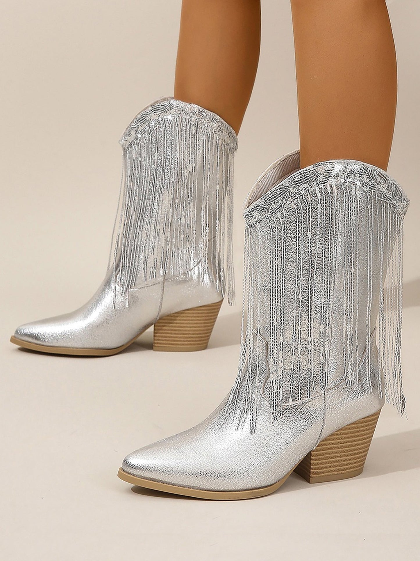 Sierra Cowgirl Laarzen | Metallic Glans & Franjes