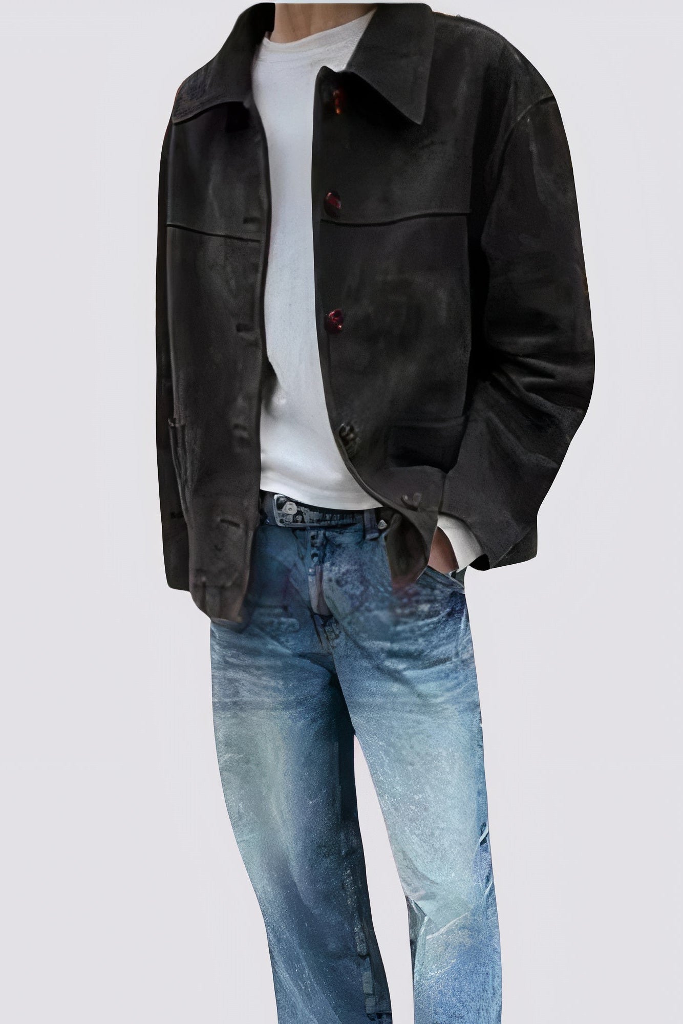 Vintage Suède Herenjack