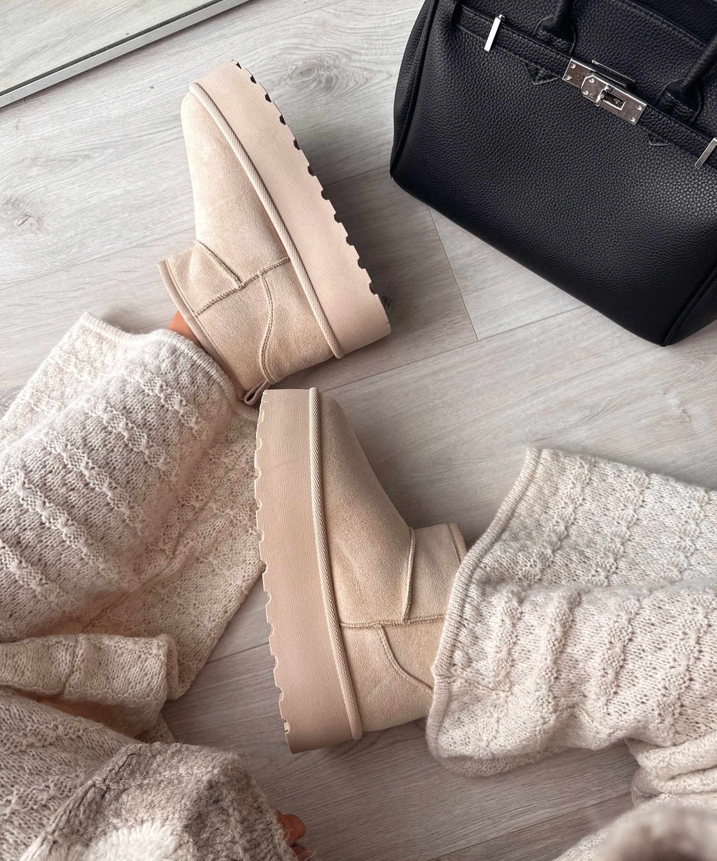 Beige Boots Dames | Warme Voering
