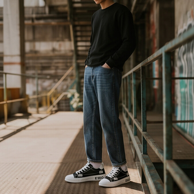 Heren Platform Sneakers | Gestikte Labels