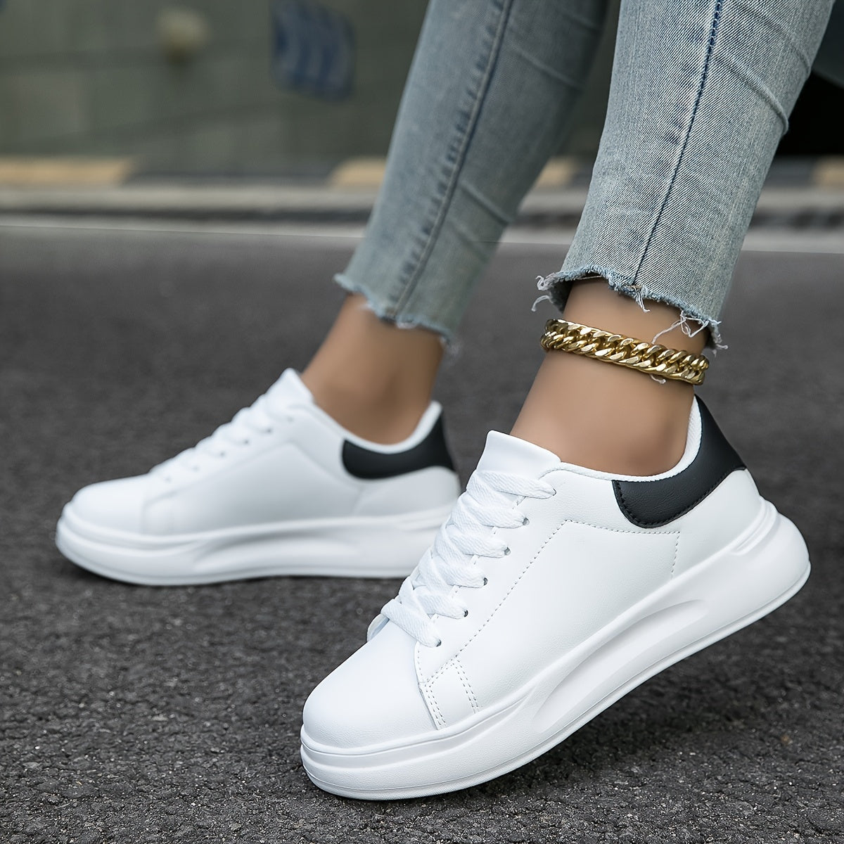 Witte Dames Sneakers | Laag Model