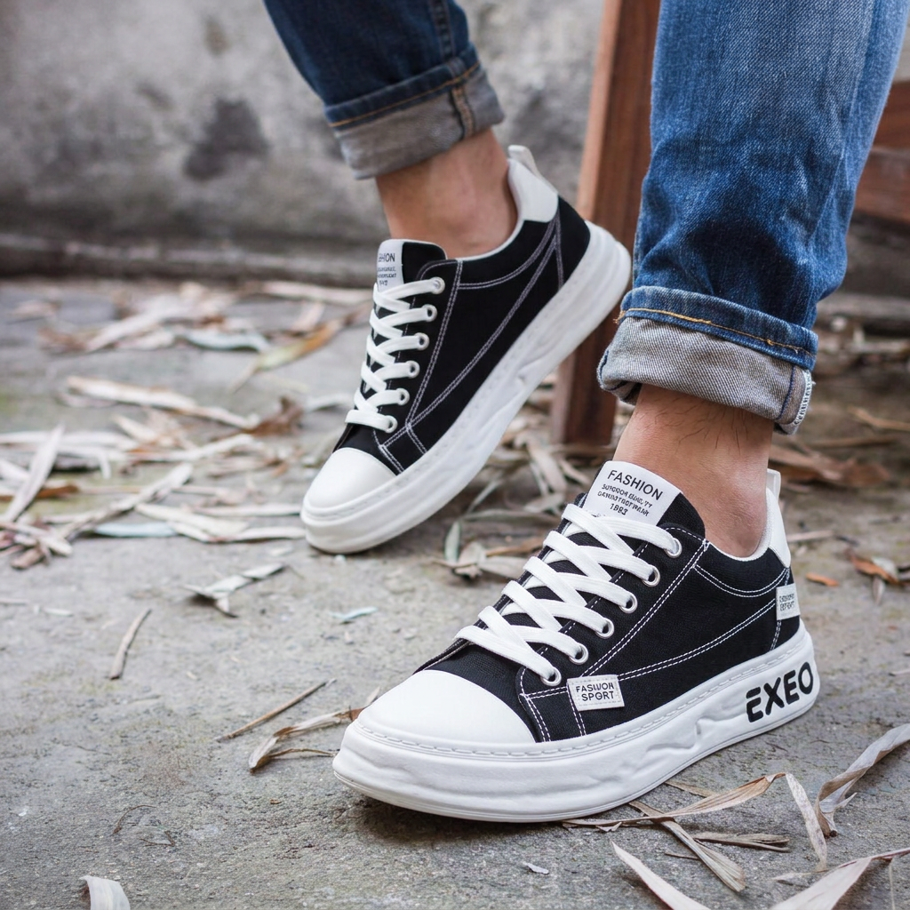 Heren Platform Sneakers | Gestikte Labels