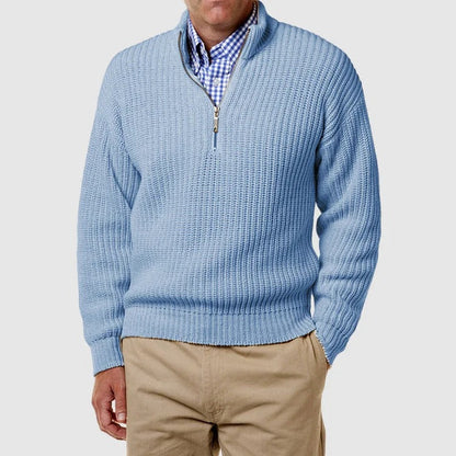 Victor - Stijlvolle Gebreide Half-Zip Trui voor Heren