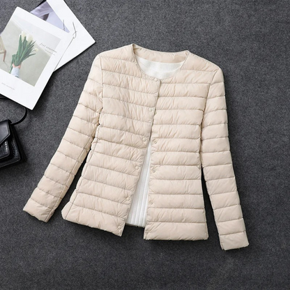 Evie Tussenjas Dames | Gewatteerd & Knoopsluiting