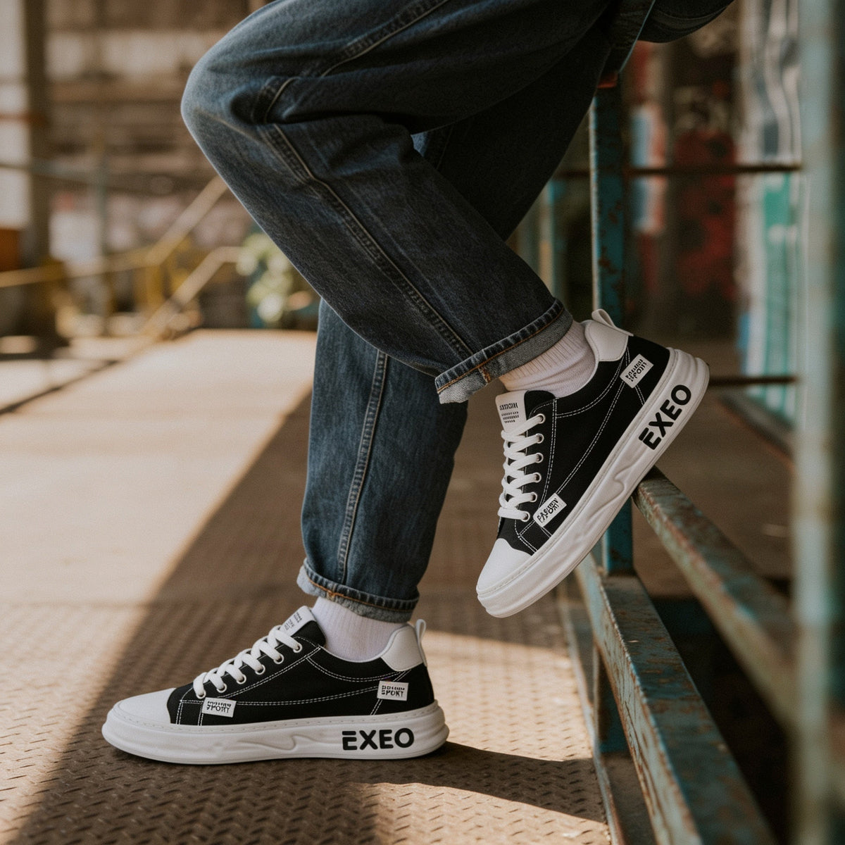 Heren Platform Sneakers | Gestikte Labels