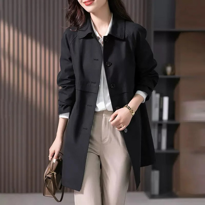 Dames Trenchcoat | Knoopsluiting & Kraag