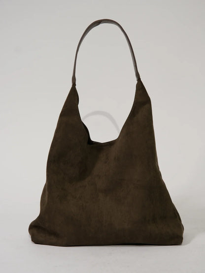 Sorella - Suède Schoudertas met Luxe Clutch