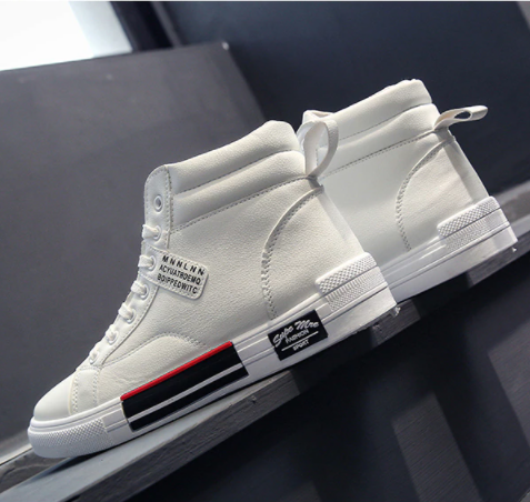 Modieuze Heren High-Top Sneakers – Comfortabele en Trendy Casual Schoenen