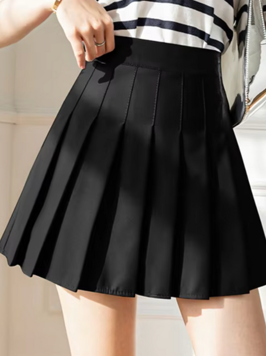 Liliane - Geplooide Rok met Hoge Taille