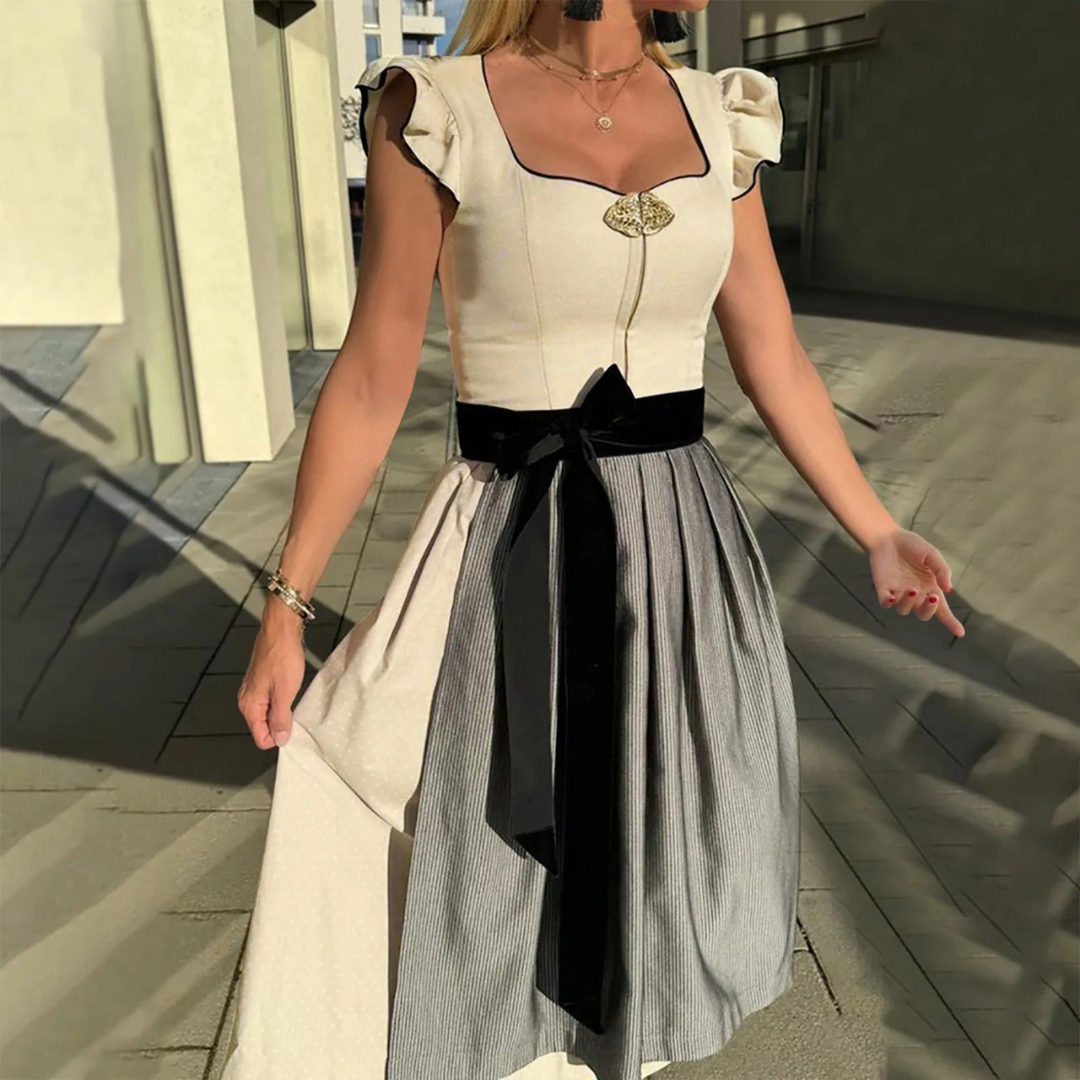 Oktoberfest Dirndl Wit | Traditioneel Dames Kostuum