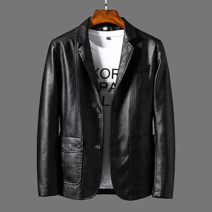 Cedric - Stijlvolle Leren Blazer voor Heren