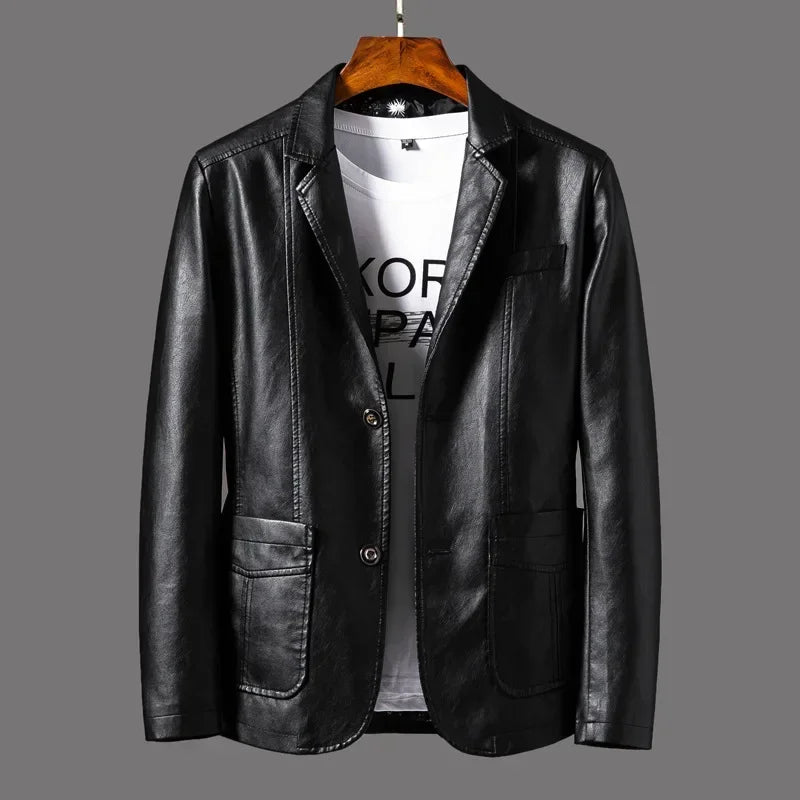Cedric - Stijlvolle Leren Blazer voor Heren