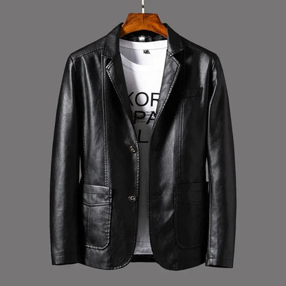 Cedric - Stijlvolle Leren Blazer voor Heren