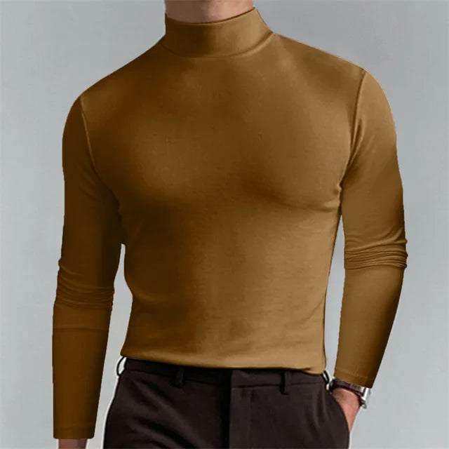 Milo Slim Fit Coltrui Heren | Lange Mouw