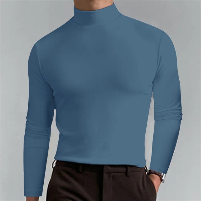Milo Slim Fit Coltrui Heren | Lange Mouw